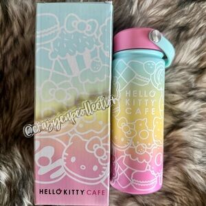 Hello Kitty Cafe Pastel Gradient Thermal Stainless Steel 18oz Water Bottle